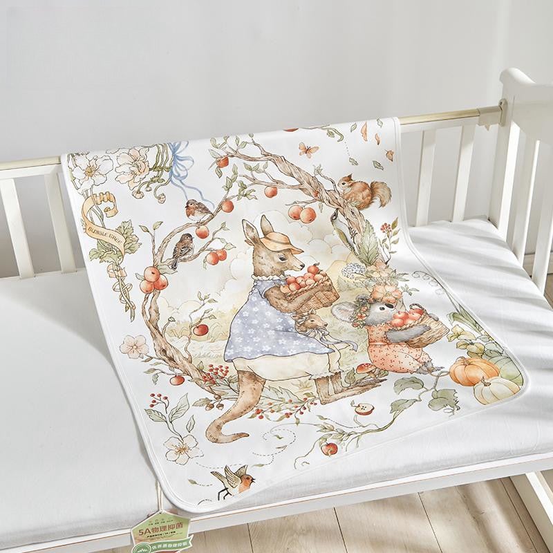 5A Antibacterial Portable Baby Blanket Can Be Spread And Covered Baby Blanket Baby Blanket Suede Cartoon - Image 4